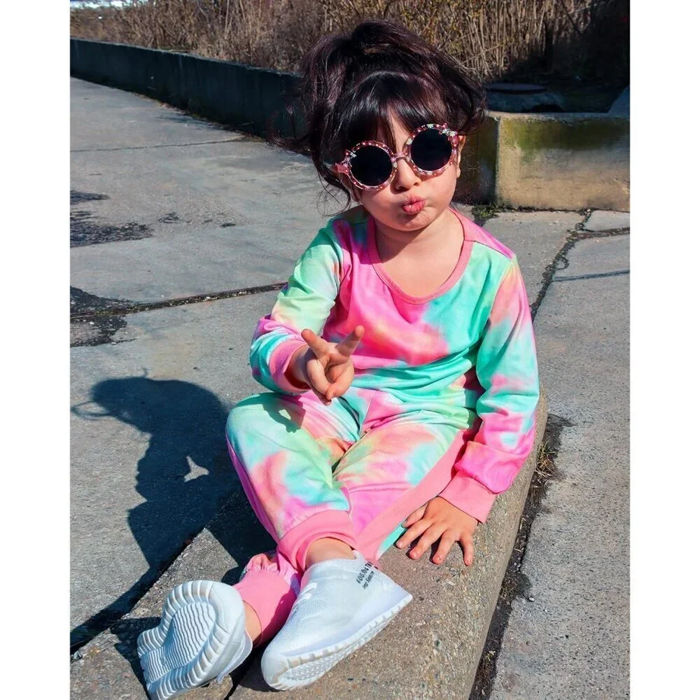 Toddler Girls Clothes Baby Girl Fall Outfits Long Sleeve Sweatshirt Pants Sets W